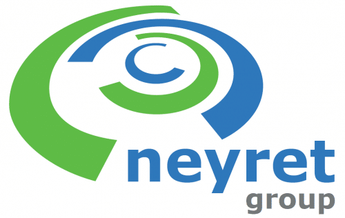 Logo vert et bleu de l'entreprise Neyret