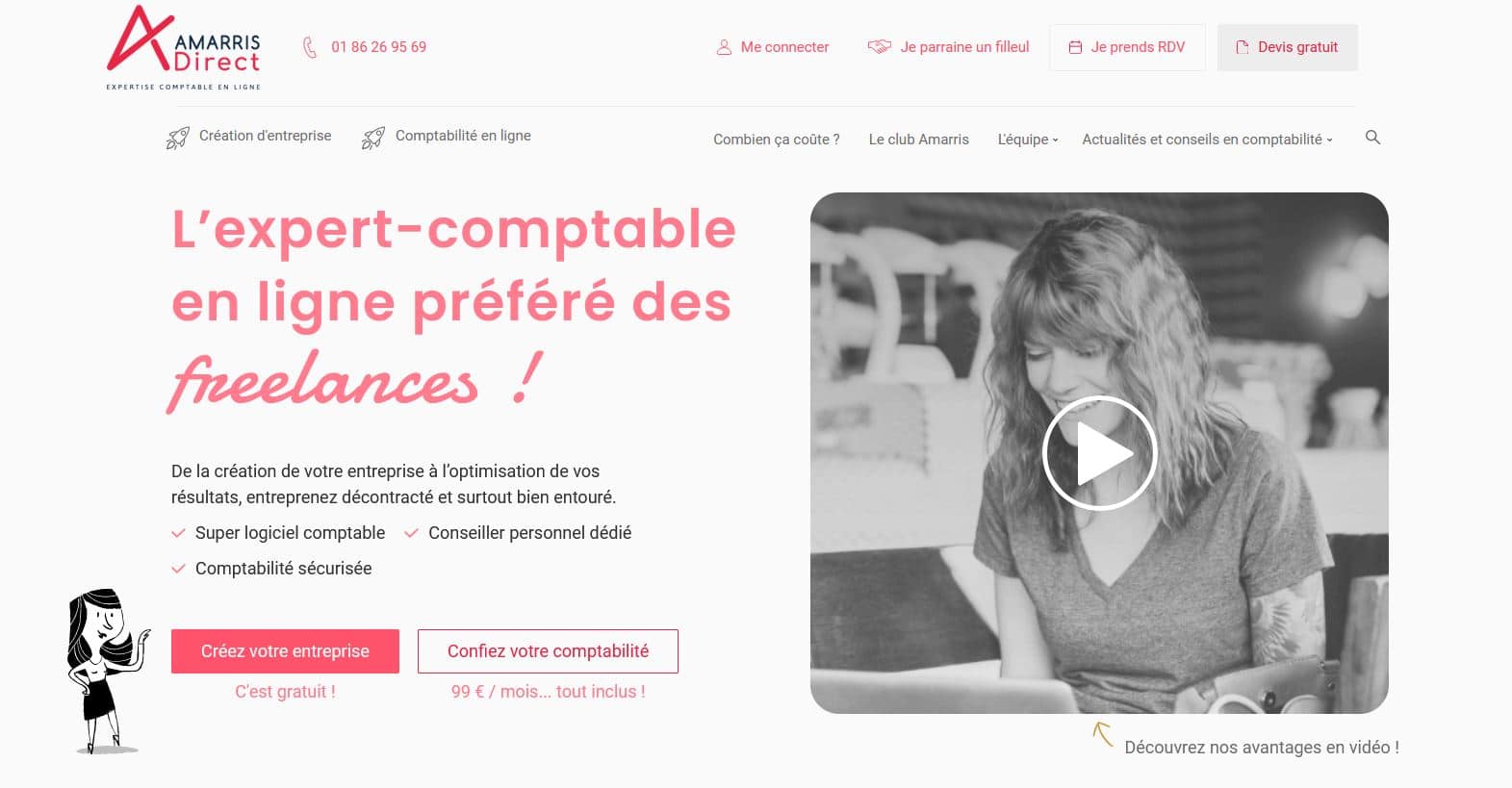 Amarris Direct : l’expert-comptable en ligne pour freelance